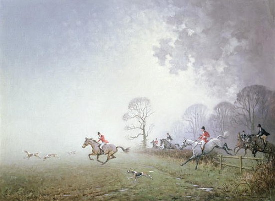 Hunting Scene (oil on canvas)  from Ninetta  Butterworth