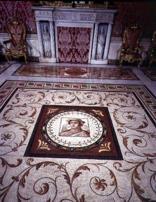The 'Sala con Mosaico' (Hall of the Mosaic) detail of floor (photo) from 