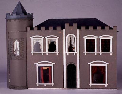 'Cairngorm Castle', a Scottish baronial castle style dollshouse, view of the front, English (mixed m from 