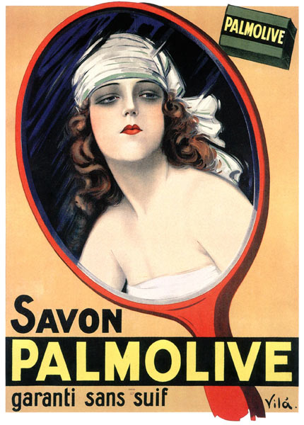 Advertisement for Palmolive soap by Emilio Vila from 