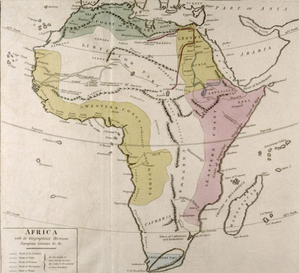 Africa , Map of Africa from 