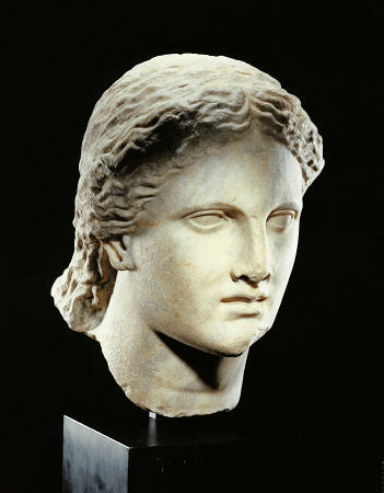 A Greek Marble Female Head from 