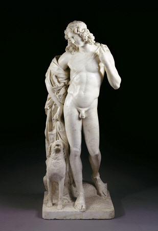 A Lifesize White Marble Figure Of Meleager from 