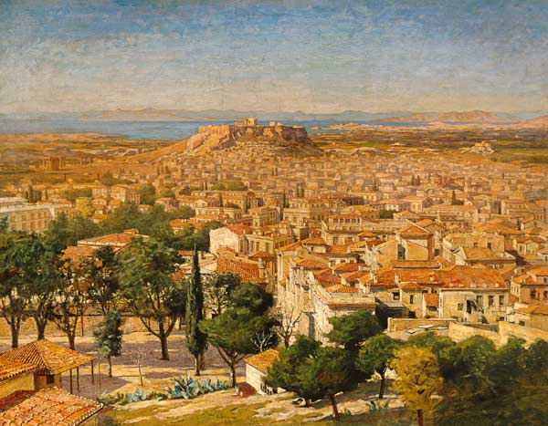 An Extensive View Of Athens With The Acropolis from 