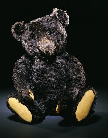 A Rare Black Steiff Teddy Bear With Rich Black Curly Mohair, Circa 1912 from 