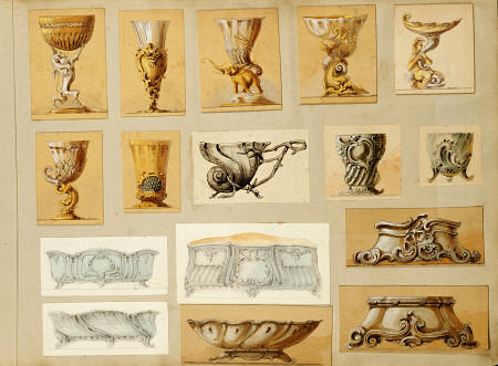 A Selection Of Designs From The House Of Carl Faberge Including Silver-Gilt Bowls, Goblets, Jardinie from 