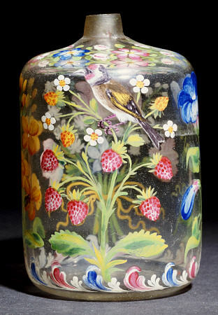 A Venetian Enamelled Small Flask From The Atelier Of Osvaldo Brussa from 