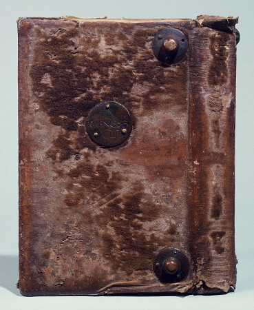 A White Whittawed Skin Binding Of The Book Of Genesis Glossed, From Rievaulx Abbey, Late 13th Centur from 