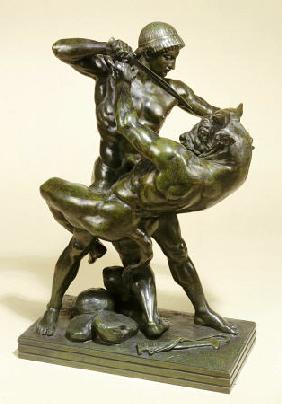 A French Bronze Group Of Theseus And The Minotaur