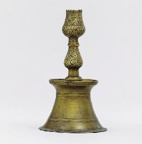 An Ottoman Brass Candlestick  Turkey, 17th Century