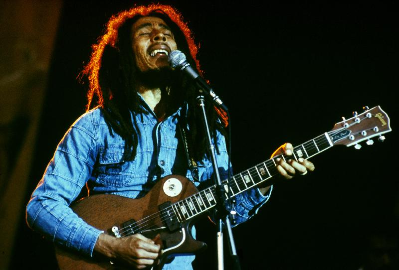 Bob Marley on stage at Roxy Los Angeles from 