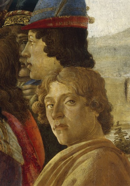 Probably a self portrait of Sandro Botticelli