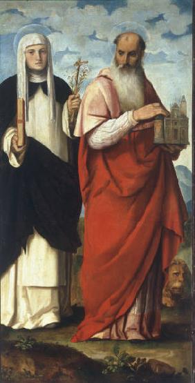 Bonifazio Veronese /St.Beatrix & Jerome
