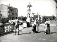 Beggars and Peasants, Chioggia (b/w photo)