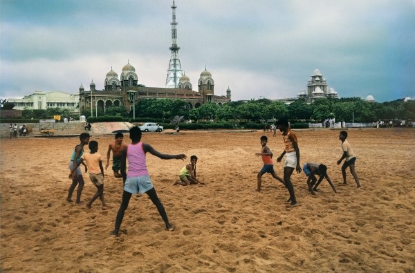 Children Playing at Marina beach, Chennai (photo)  from 
