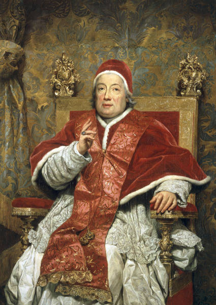 Clement XIII / Paint.by Mengs / 1758 from 