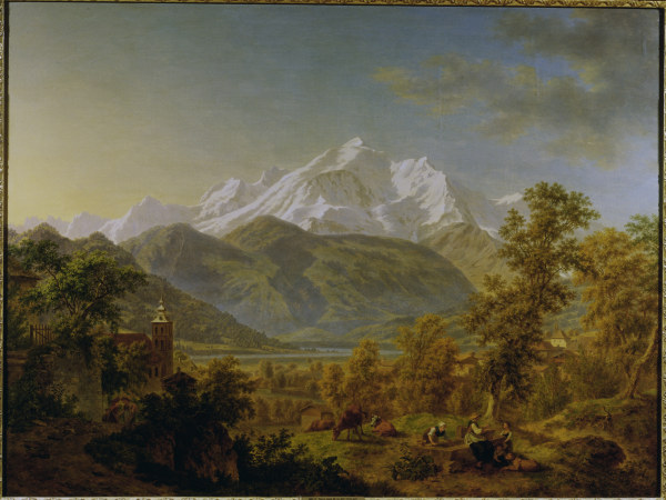de La Rive / Mont Blanc / Painting, 1814 from 