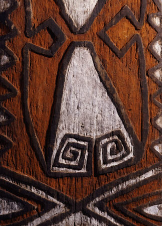 Detail Of A Telefomin House Entrance Board, ''Amitung'' Atamkiyakmin Clan from 