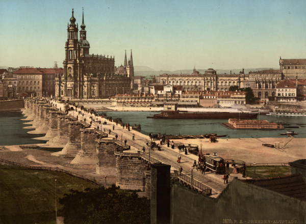 Dresden, View from Neustädter Seite from 