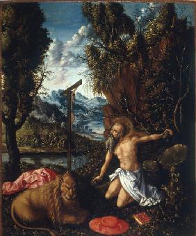 St.Jerome Penitent / Paint.D.Hopfer /C16