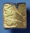 Dolphins Sealstone, Crete, Middle Minoan, c.1800-1700 BC (gold)