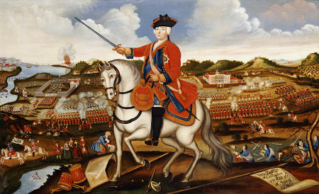 Equestrian Portrait Of William Augustus, Duke Of Cumberland (1721-1765), On His Grey Charger With A from 