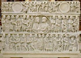 Early Christian sarcophagus (marble)