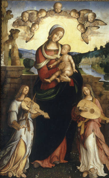 F.&.B.Zaganelli / Mary with Child / Ptg. from 