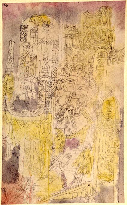 Gothic Rococo, 1919 (no 67) (pen & w/c on paper on cardboard)  from 