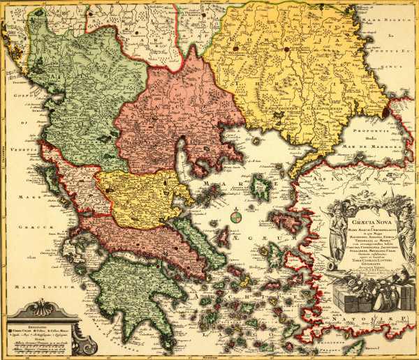 Greece , Map from 