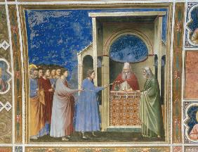 Giotto, La Remise des verges au temple