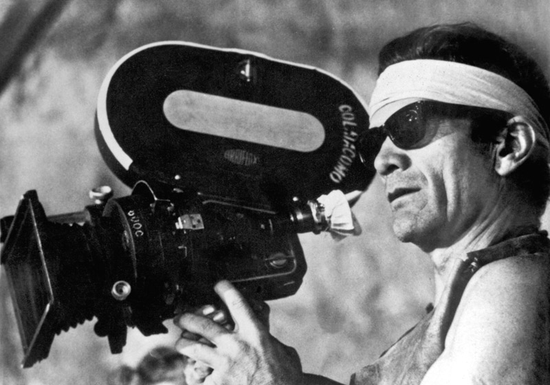 Italian director Pier Paolo Pasolini on set of film Canterbury Tales from 