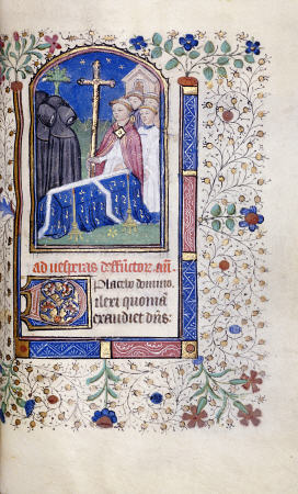 Illustration Of A Burial Service From  A Book Of Hours from 