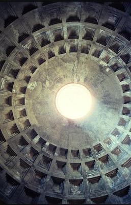 Interior view of the dome, built AD 118-128 (photo) from 