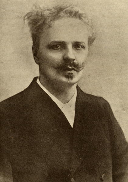 Johan August Strindberg (1849-1912) (b/w photo)  from 