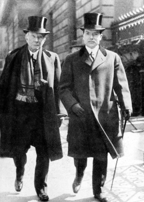 John Davidson Rockefeller American industrialist here with his son John Davidson Rockefeller Jr from 