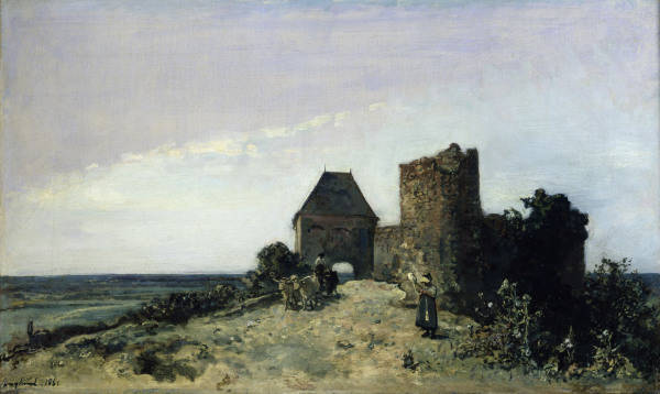 Jongkind / Castle Rosemont''s ruins /1861 from 