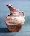 Jug from Knossos, Minoan, c.1700-1500 BC (painted and incised earthenware)