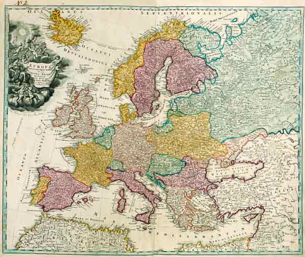 Map of Europe from 