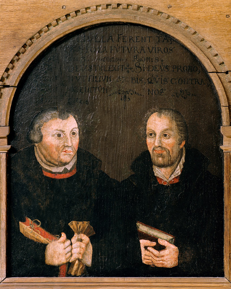 Luther and Melanchthon , Double Portrait from 