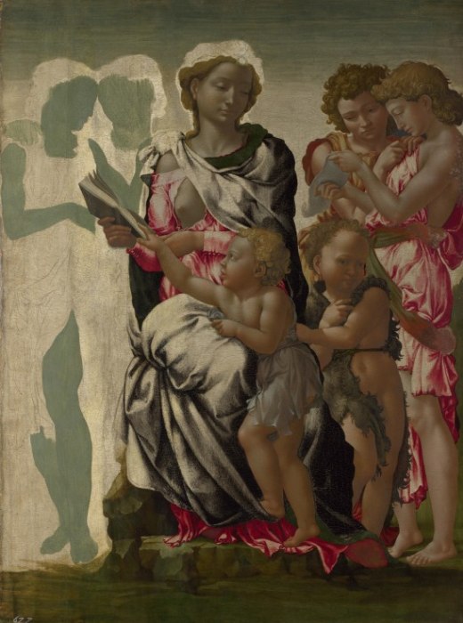 The Virgin and Child with Saint John and Angels (The Manchester Madonna) from 