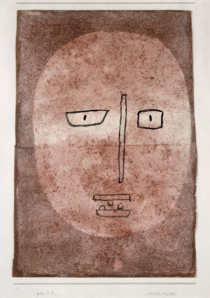 Mask with three teeth, 1932 (no 215) (w/c on primed paper on cardboard)  from 
