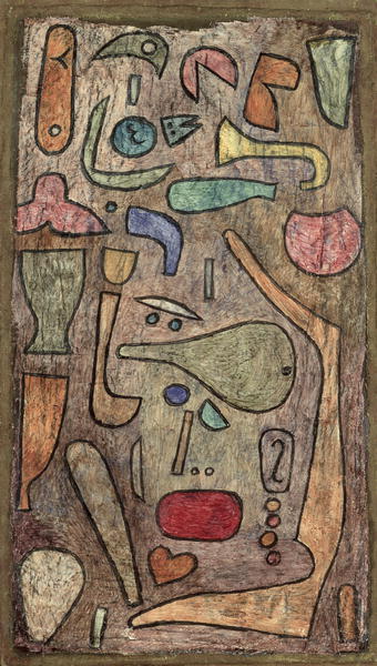 Motley medley, 1939 (no 348) (w/c and oil on canvas on cardboard)  from 