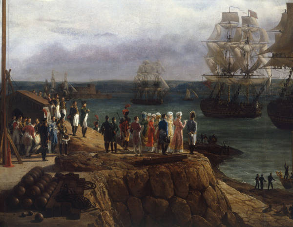 Napoleon I at Cherbourg 1811 /Ptg.Crepin from 