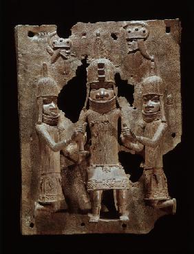 Oba mit Gefolge, Benin, Nigeria / Bronze
