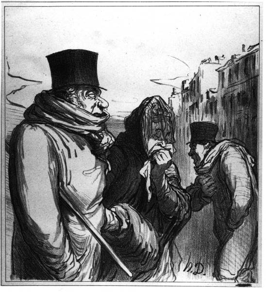 Paris, influenza / Honore Daumier from 