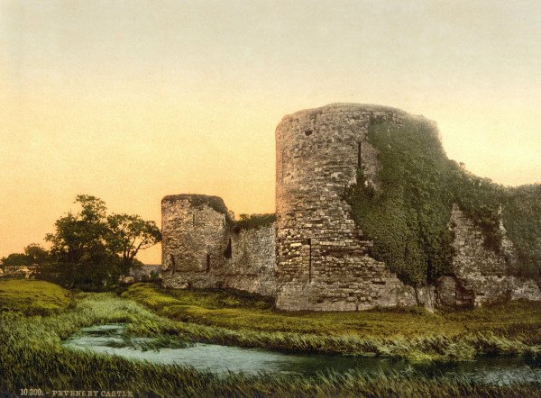 Pevensey Castle from 