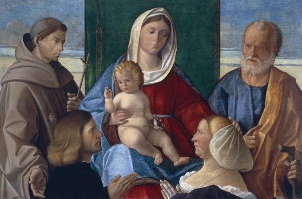 Pietro Duia / Mary w.Child & Saints /C16 from 