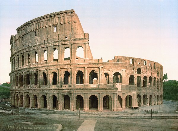 Italy, Rome, Colosseum from 