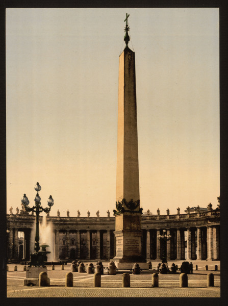 Italy, Rome, St.Peters Square obelisk from 